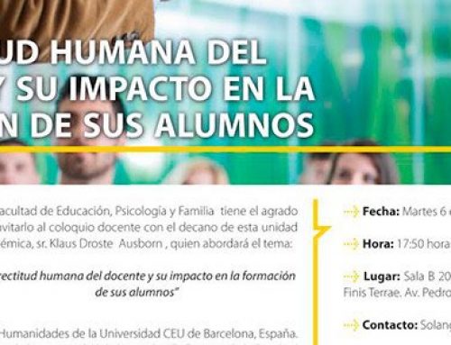 La rectitud humana en el docente y su impacto en la formación de sus alumnos